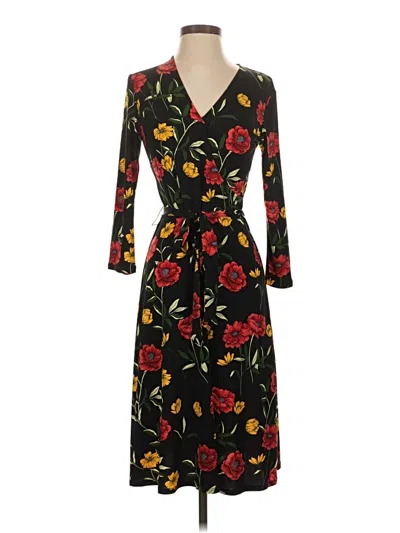 Pre-owned Leota Casual Dress In Black