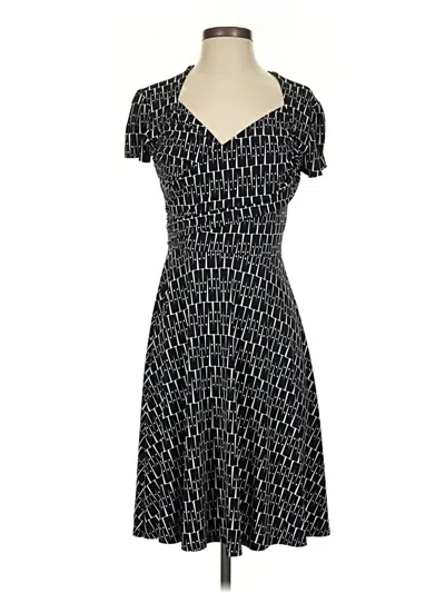 Pre-owned Leota Casual Dress In Black
