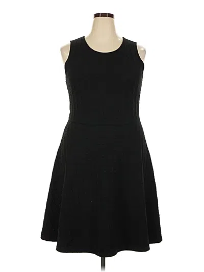 Pre-owned Leota Casual Dress In Black