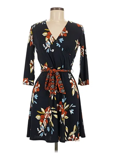 Pre-owned Leota Casual Dress In Black