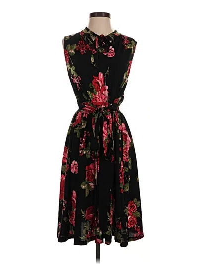 Pre-owned Leota Casual Dress In Black