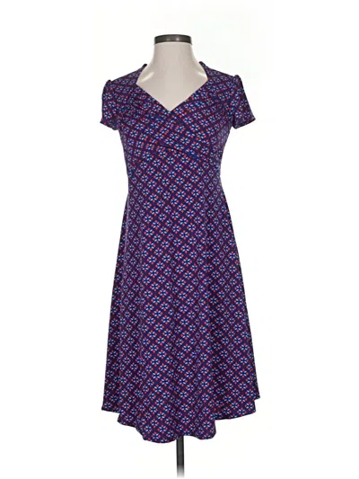 Pre-owned Leota Casual Dress In Blue