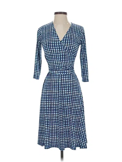 Pre-owned Leota Casual Dress In Blue