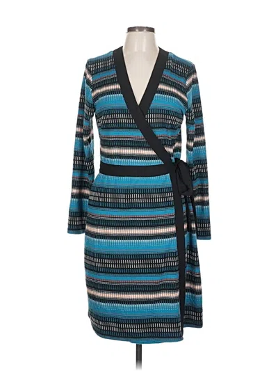 Pre-owned Leota Casual Dress In Blue