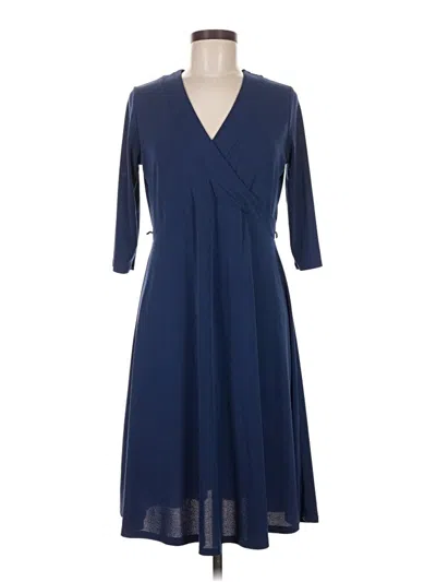 Pre-owned Leota Casual Dress In Blue