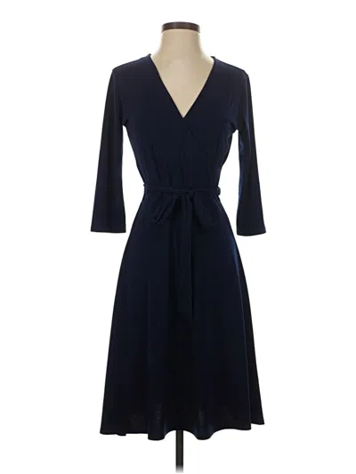 Pre-owned Leota Casual Dress In Blue