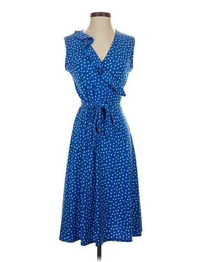 Pre-owned Leota Casual Dress In Blue