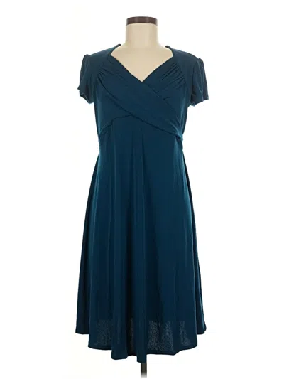 Pre-owned Leota Casual Dress In Blue