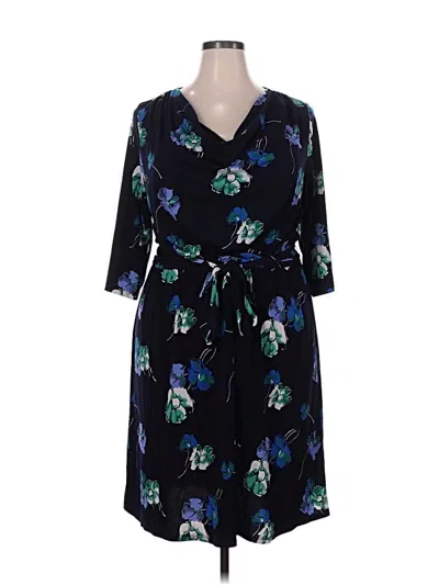 Pre-owned Leota Casual Dress In Blue