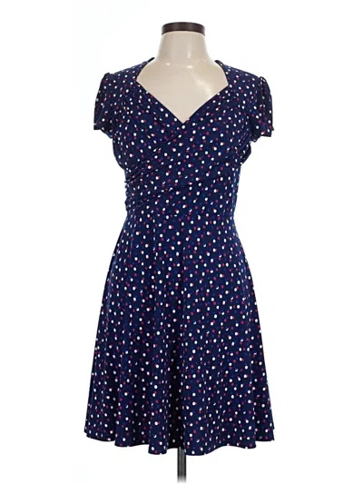 Pre-owned Leota Casual Dress In Blue