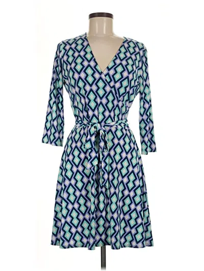 Pre-owned Leota Casual Dress In Blue