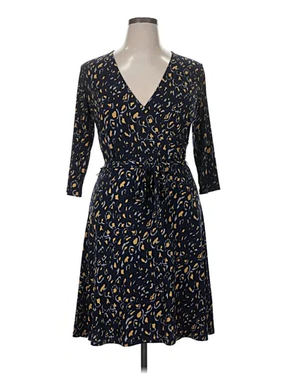 Pre-owned Leota Casual Dress In Blue