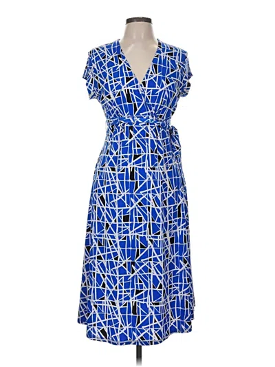 Pre-owned Leota Casual Dress In Blue