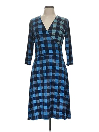 Pre-owned Leota Casual Dress In Blue