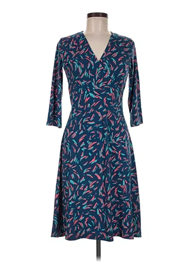 Pre-owned Leota Casual Dress In Blue