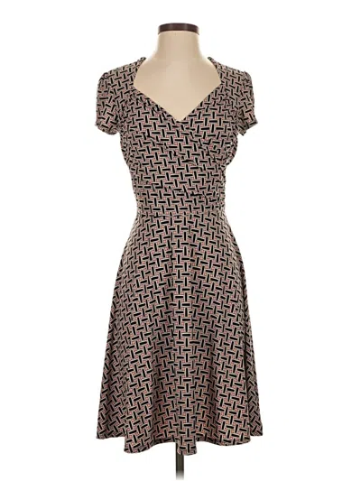 Pre-owned Leota Casual Dress In Brown