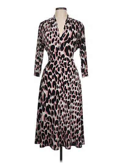 Pre-owned Leota Casual Dress In Brown