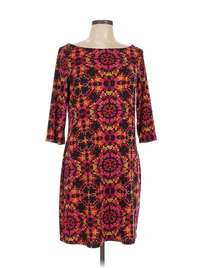 Pre-owned Leota Casual Dress In Burgundy