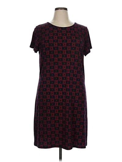 Pre-owned Leota Casual Dress In Burgundy