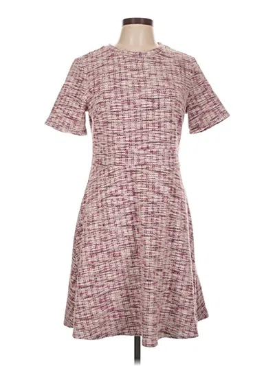 Pre-owned Leota Casual Dress In Burgundy