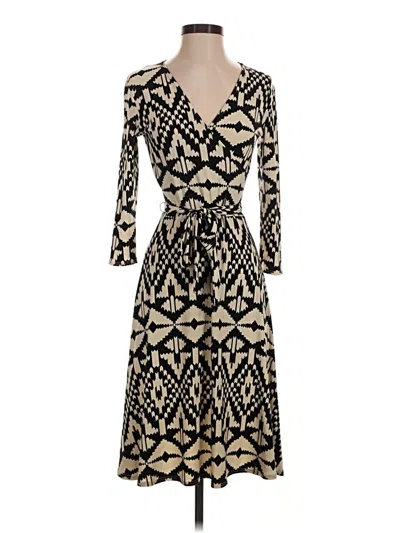 Pre-owned Leota Casual Dress In Gold