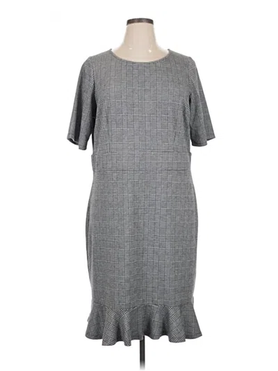 Pre-owned Leota Casual Dress In Gray