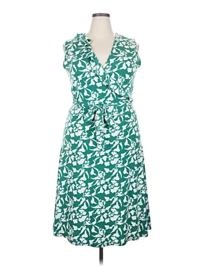 Pre-owned Leota Casual Dress In Green
