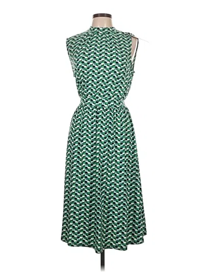 Pre-owned Leota Casual Dress In Green