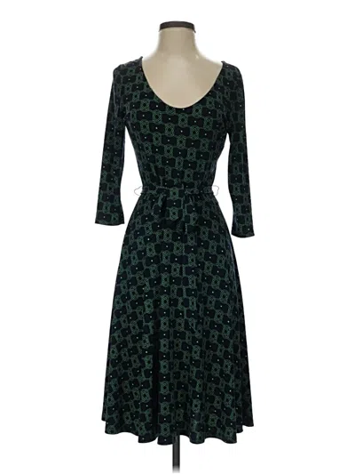 Pre-owned Leota Casual Dress In Green