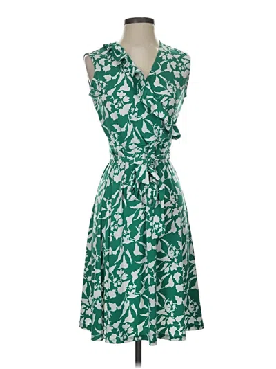 Pre-owned Leota Casual Dress In Green