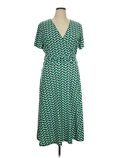 Pre-owned Leota Casual Dress In Green