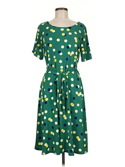 Pre-owned Leota Casual Dress In Green