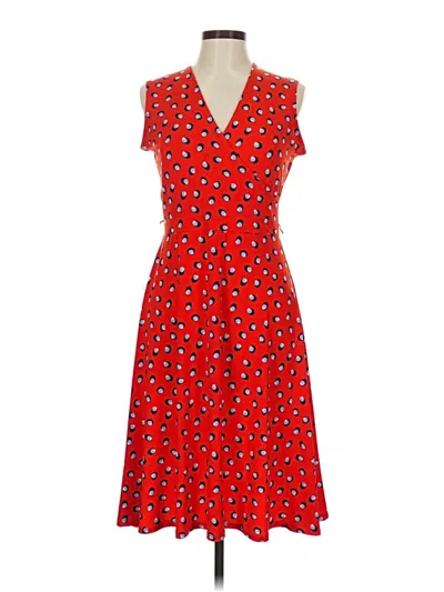 Pre-owned Leota Casual Dress In Red