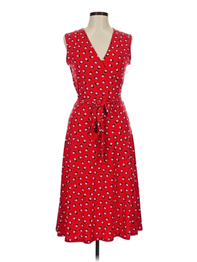 Pre-owned Leota Casual Dress In Red
