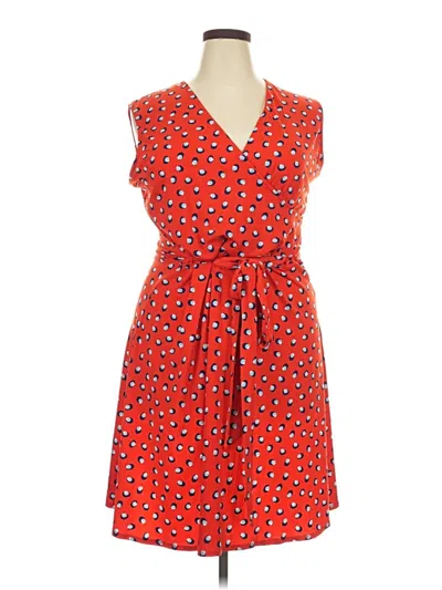 Pre-owned Leota Casual Dress In Red