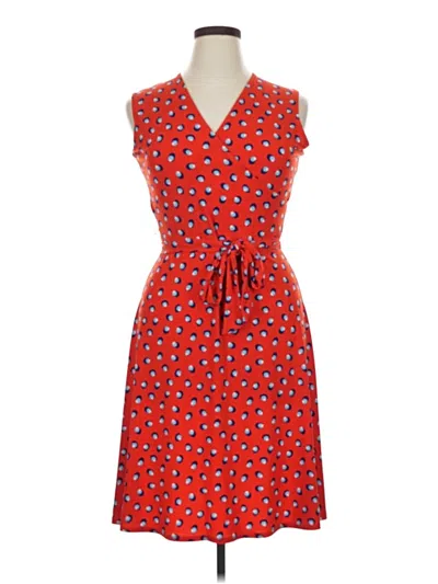 Pre-owned Leota Casual Dress In Red