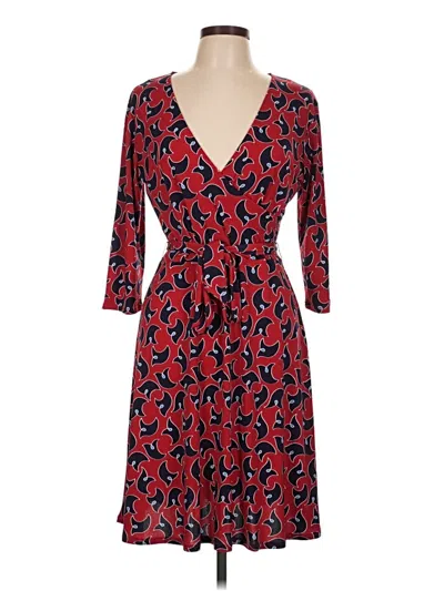 Pre-owned Leota Casual Dress In Red