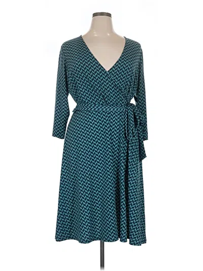 Pre-owned Leota Casual Dress In Teal