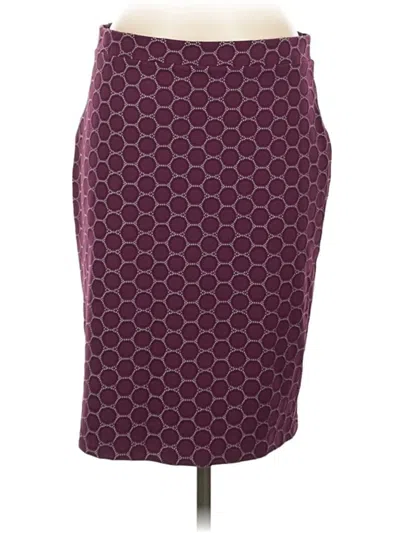 Pre-owned Leota Casual Skirt In Burgundy