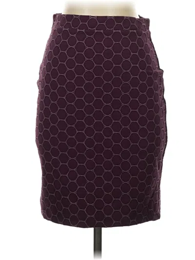 Pre-owned Leota Casual Skirt In Burgundy