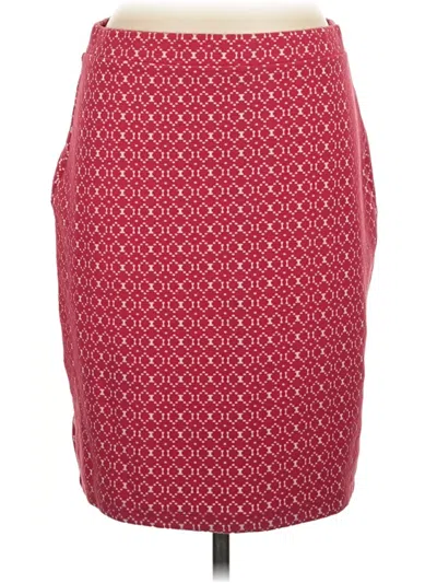 Pre-owned Leota Casual Skirt In Burgundy