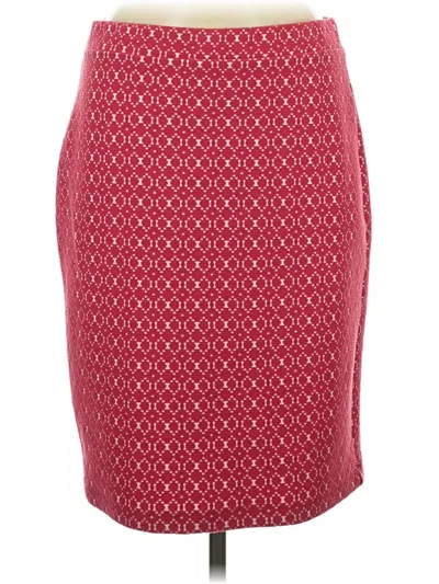 Pre-owned Leota Casual Skirt In Burgundy
