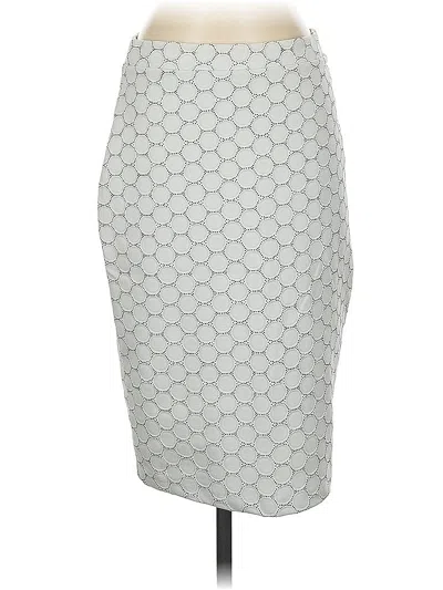 Pre-owned Leota Casual Skirt In Gray