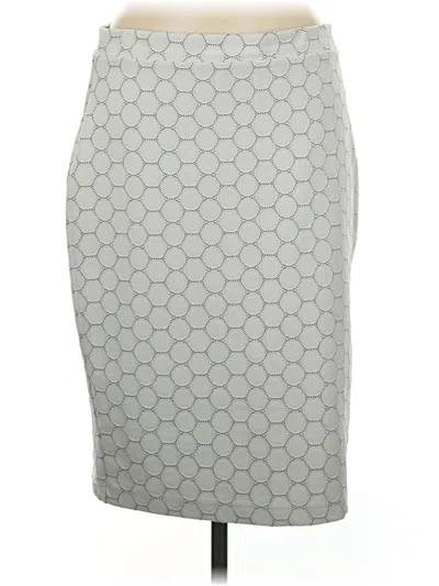 Pre-owned Leota Casual Skirt In Gray