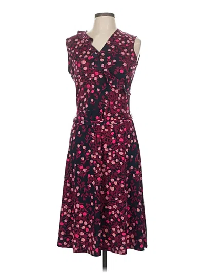 Pre-owned Leota Cocktail Dress In Burgundy