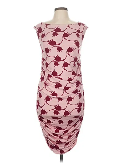 Pre-owned Leota Cocktail Dress In Burgundy