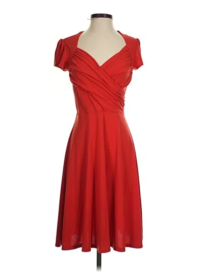 Pre-owned Leota Cocktail Dress In Orange