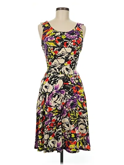 Pre-owned Leota Cocktail Dress In Purple