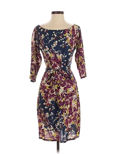 Pre-owned Leota Cocktail Dress In Purple