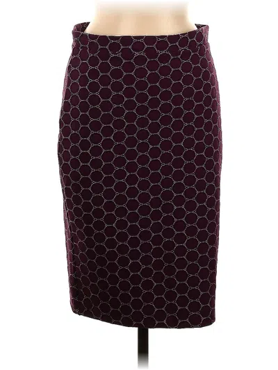 Pre-owned Leota Formal Skirt In Burgundy